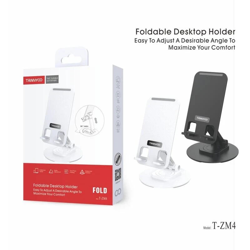 SOPORTE DE ESCRITORIO GIRATORIO NEGRO