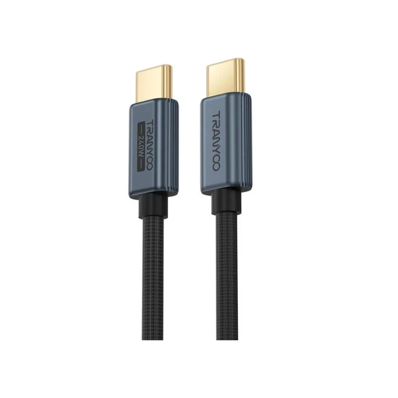 CABLE TRENZADO TYPE-C A TYPE-C PD 240W 120cm