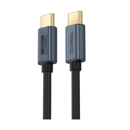 CABLE TRENZADO TYPE-C A TYPE-C PD 240W 120cm