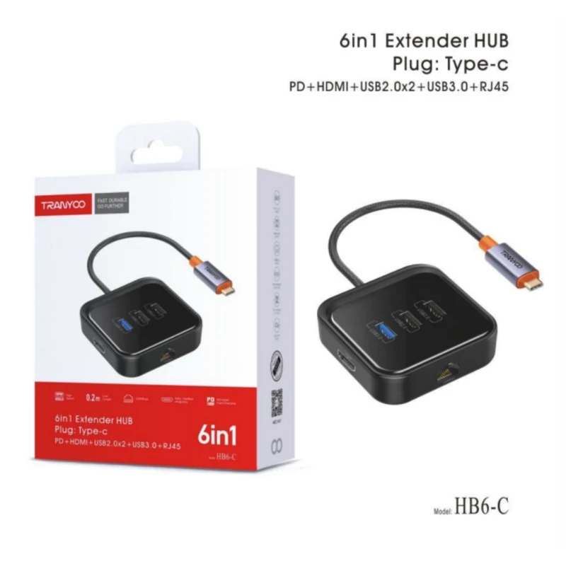 HUB 6 IN 1 TYPE-C