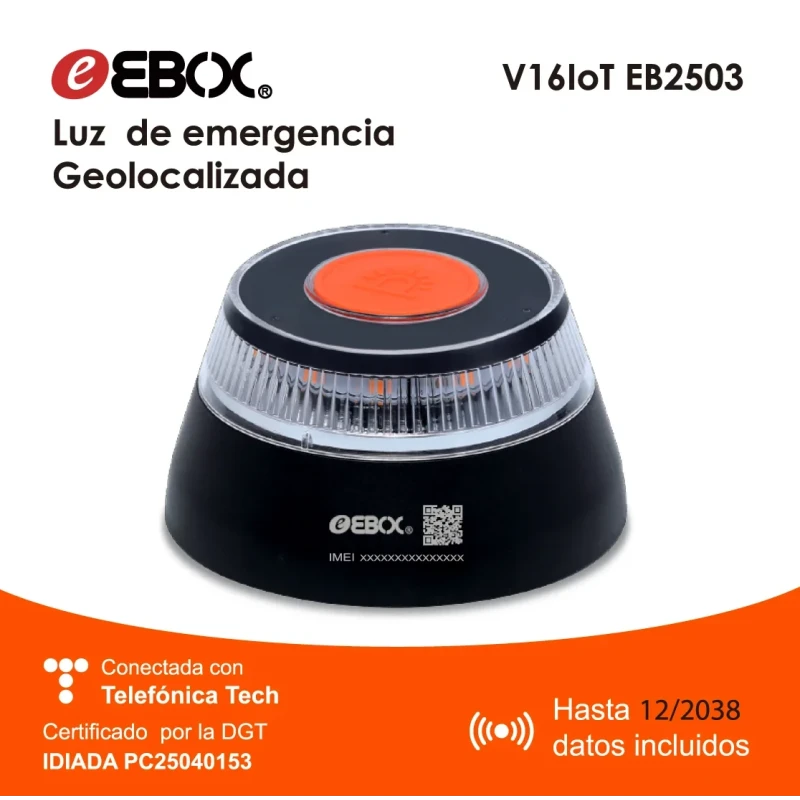 Luz de emergencia geolocalizada V16IoT EB2503 / TG24087 (Baliza con geolocalizacion)
